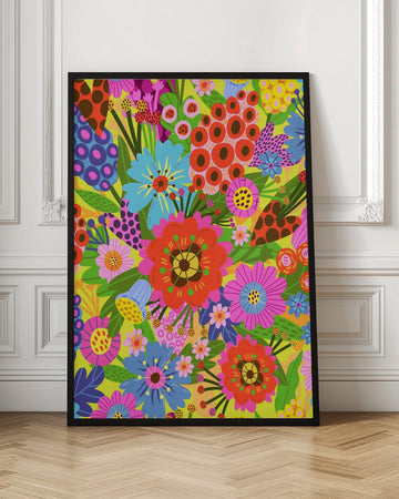 Vibrant Blossoms | Poster - Room Interior 1