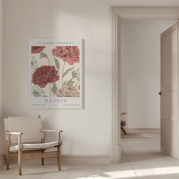 Madrid Flower Market | Canvas - Room Interior 1