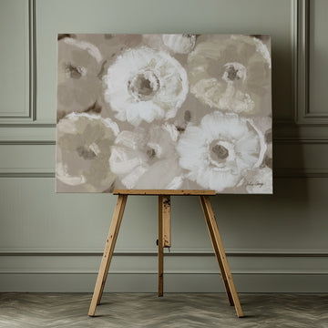 All Over White Flowers | Canvas - Canvas Interior