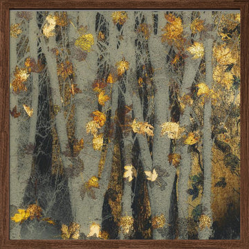 Gold leaf | Poster - Walnut Frame Interior
