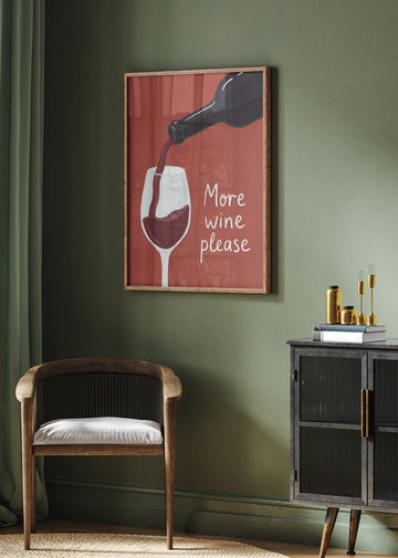 More Wine Please | Poster - Room Interior 2
