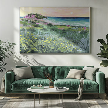 Wild Coast Sunset | Poster - Room Interior 1