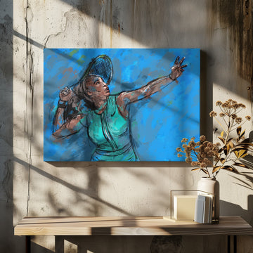 Dynamic Tennis Serve | Canvas - Room Interior 2