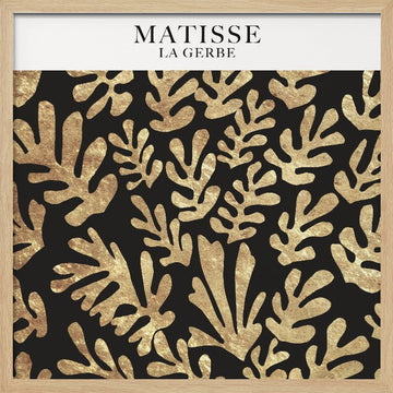 Golden Foliage Dance | Poster - Wood Frame Interior