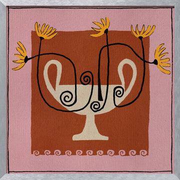 Out of Vase Blooms 12 | Poster - Silver Frame Interior
