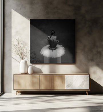 Graceful Ballerina Back | Canvas - Room Interior 2