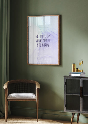 Happy Inspirational Quote | Poster - Room Interior 2