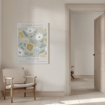 Soft Pastel Blooms | Canvas - Room Interior 1