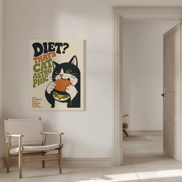 Catastrophic Diet Cat | Canvas - Room Interior 1