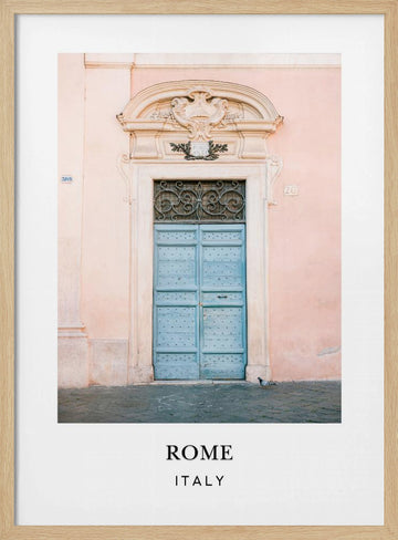 Trastevere Rome Travel poster | Poster - Wood Frame Interior