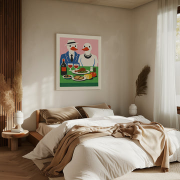 Ducks Dinner Date | Canvas - Room Interior 2