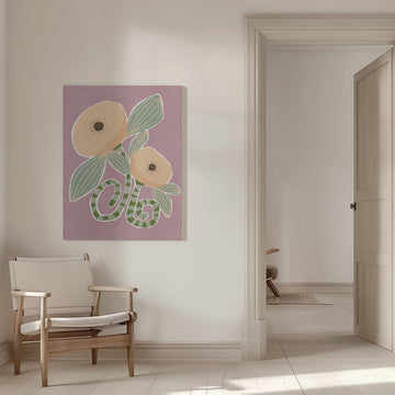 Delicate Bloom 14 | Canvas - Room Interior 1