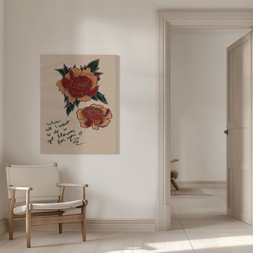 Sweet Peony Art | Canvas - Room Interior 1