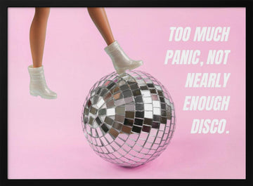 Too Much Disco Fun | Poster - Black Metal Frame Interior