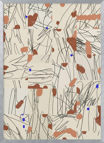 Abstract Composition 2 | Poster - Silver Frame Interior