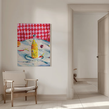 Vibrant Table Still Life | Canvas - Room Interior 1