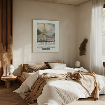Dreamy Paris City View | Canvas - Room Interior 2