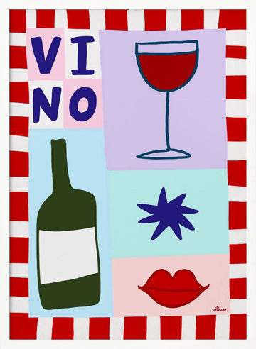 Vino | Poster - White Frame Interior