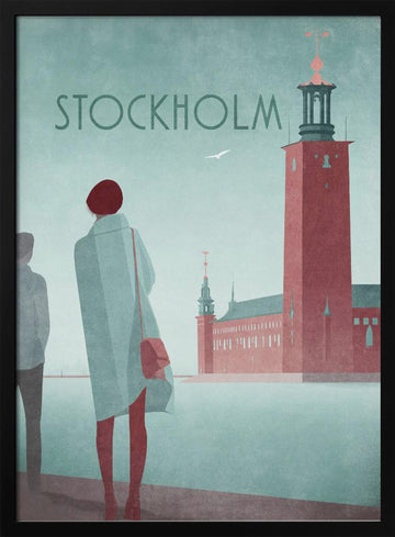STOCKHOLM 2 - Stockholm City Hall | Poster - Black Metal Frame Interior