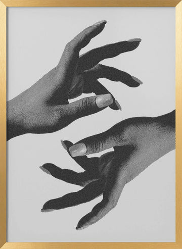 Elegant Hand Gesture | Poster - Gold Frame Interior