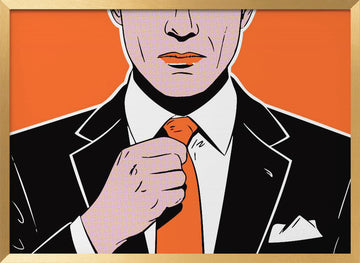 Sharp Dressed Man | Poster - Gold Frame Interior