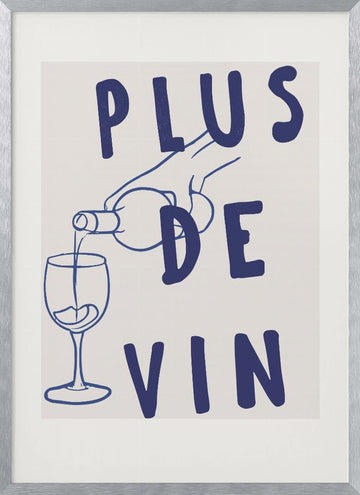 Wine Pour Moment | Poster - Silver Frame Interior