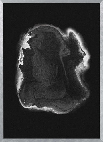 Ethereal Fluid Motion | Poster - Silver Frame Interior