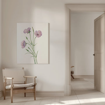 Lilac Mariposa From North American Wildflowers (1925) By Mary Vaux Walcott | Canvas - Room Interior 1