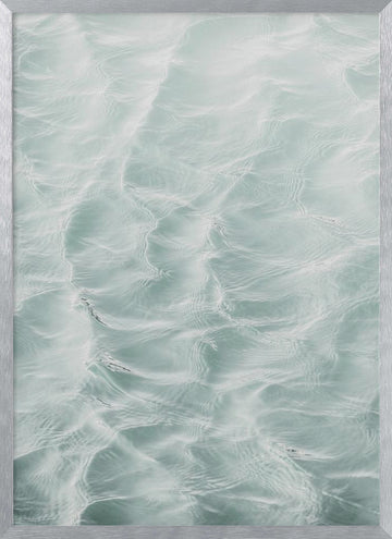 Tiny Waves | Poster - Silver Frame Interior
