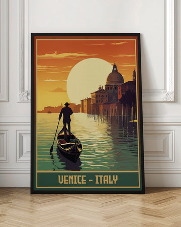 Venice Grand Canal Sunset | Poster - Room Interior 1