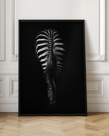 Dark Zebra Stripes | Poster - Room Interior 1