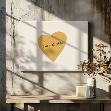 I Can Do This Heart | Canvas - Room Interior 2