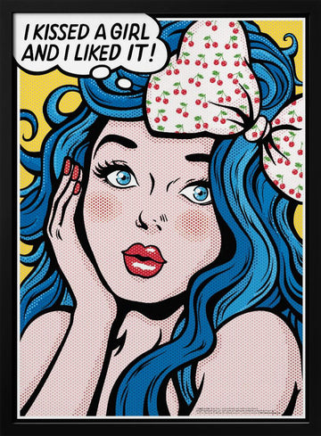 Pop Art Confession | Poster - Black Metal Frame Interior