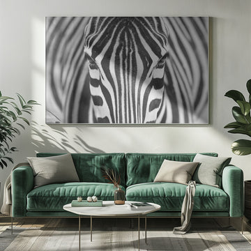 Intense Zebra Eyes | Poster - Room Interior 1