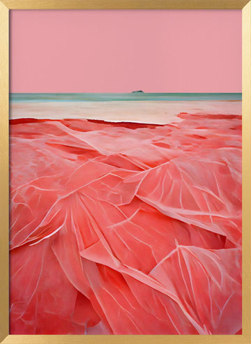 Crimson Dreams | Poster - Gold Frame Interior