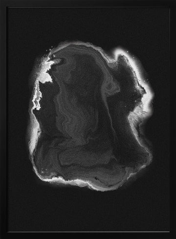 Ethereal Fluid Motion | Poster - Black Metal Frame Interior