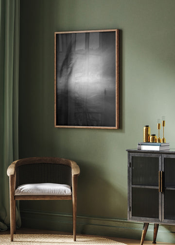 Lone Man Misty Horizon | Poster - Room Interior 2