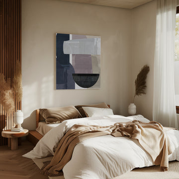 Modern Muted Geometry | Canvas - Room Interior 2