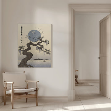 Wisteria Cranes Lake | Canvas - Room Interior 1