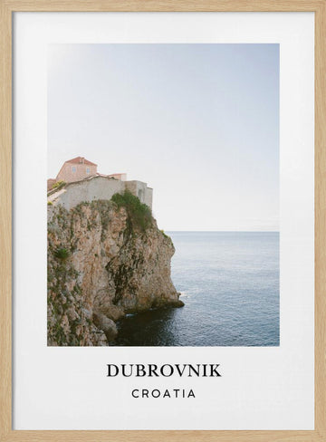 Dubrovnik Travel poster | Poster - Wood Frame Interior