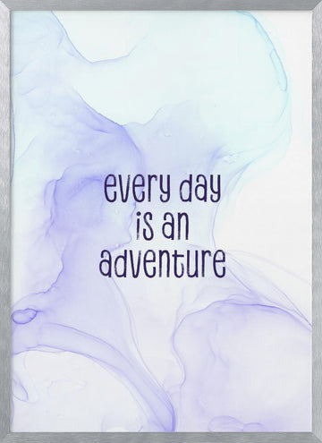 Everyday Adventure Abstract | Poster - Silver Frame Interior