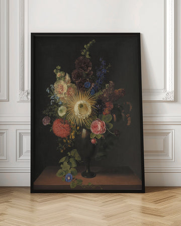 A Porphyry Vase With Cactus Grandiflora and Other Flowers By C. D. Fritzsch | Poster - Room Interior 1