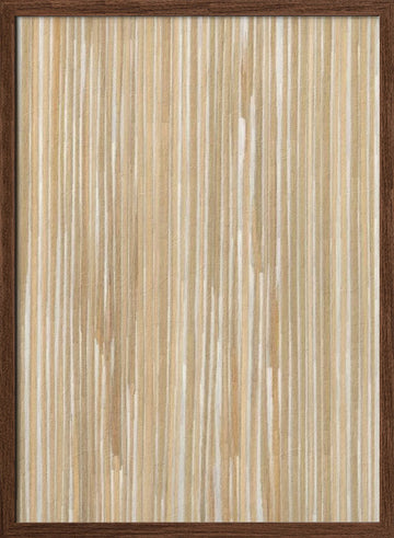 Natural Vertical Lines | Poster - Walnut Frame Interior