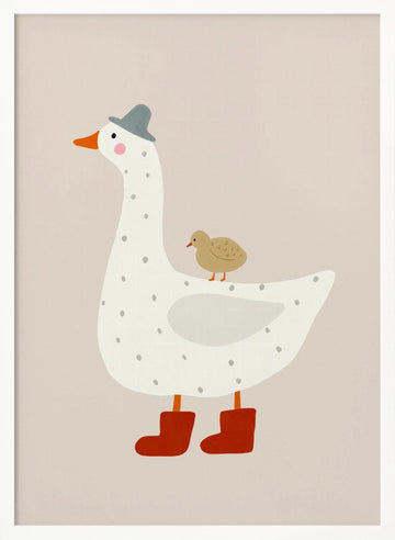 Gooseandgoslingno02 | Poster - White Frame Interior
