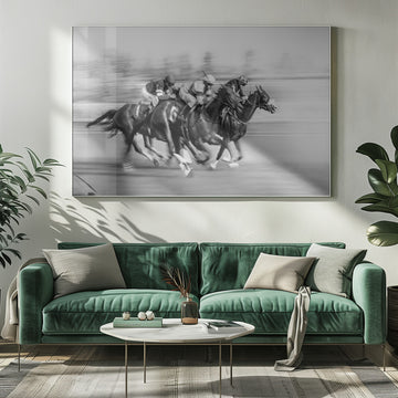 Galloping Racehorses | Poster - Room Interior 1