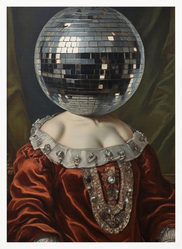 Regal Disco Portrait | Poster - White Frame Interior