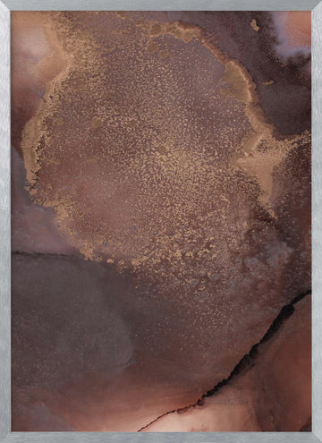 Organic Textures and Earthy Tones | Poster - Silver Frame Interior