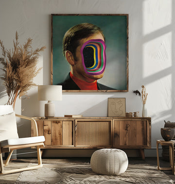 Man's Cosmic Face | Poster - Room Interior 2