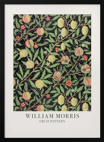 Fruit Pattern | Poster - Black Metal Frame Interior