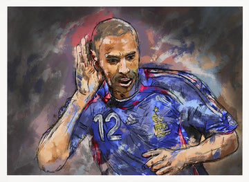 Dynamic Soccer Celebration | Poster - White Frame Interior